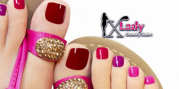 Маникюр и педикюр с покрытием Vinylux или Shellac в салоне красоты «XLady»
